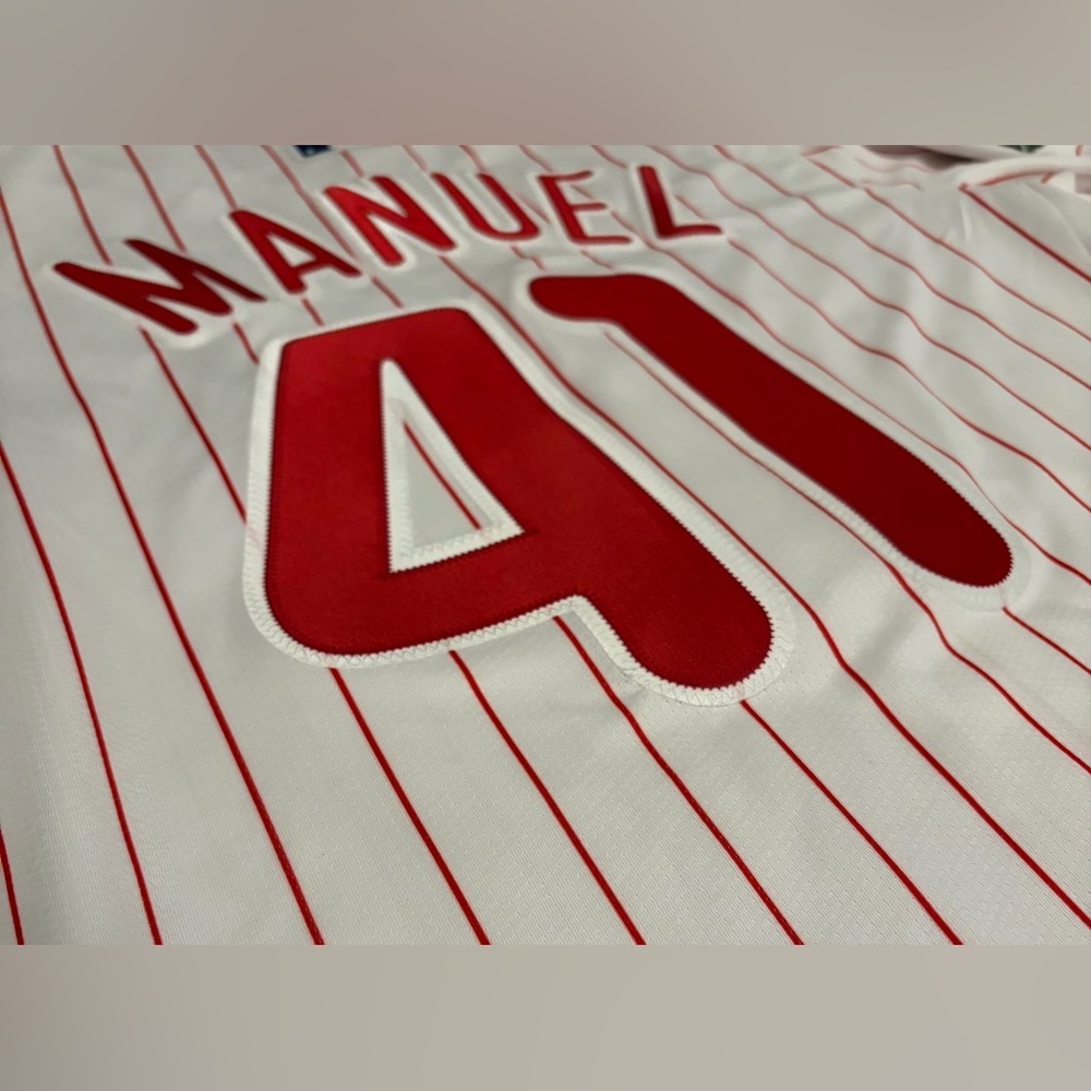 Nike Philadelphia Phillies Charlie Manuel #41 World Series 2008 Jersey Men’s M - Picture 8 of 8